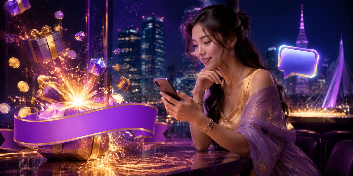 Người dùng tại Hồ Chí Minh xem phân tích trên điện thoại dưới ánh neon